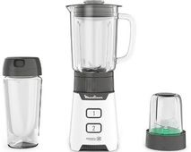 Блендер Moulinex LM16L110,  черный/белый