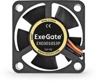 Вентилятор EXEGATE EX281210RUS 30мм, 3-pin, черный