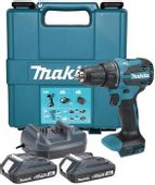 Ударная дрель-шуруповерт Makita DHP490WVE, 2Ач