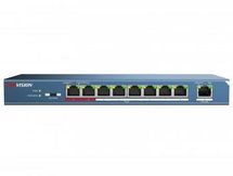 Коммутатор Hikvision DS-3E0109P-E(C), неуправляемый