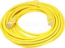 Патч-корд CABLEXPERT PP12-5M/Y литой (molded), UTP, кат.5E, 5м, желтый