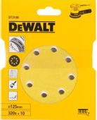 Круг шлифовальный 10 шт. DeWALT DT3108-QZ, 125мм, по дереву