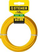 Леска для триммеров STEHER 75020-1.6, 1.6мм, 15м