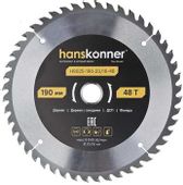 Пильный диск HANSKONNER H9025-190-20/16-48, 190мм, по дереву