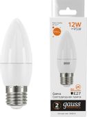 Упаковка ламп LED GAUSS E27,  свеча, 12Вт, 10 шт.