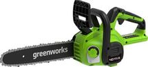 Цепная пила GREENWORKS G40CS30K2, аккумуляторная, 40В, 2Ач, с одним аккумулятором