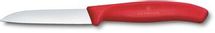 Нож кухонный Victorinox Swiss Classic 6.7401.C1, разделочный, для чистки овощей и фруктов, 80мм, заточка прямая, стальной, красный