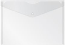 Конверт на кнопке Бюрократ -PK803TCLEAR,  A4 пластик,  0.15мм,  прозрачный
