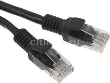 Патч-корд CABLEXPERT PP12-5M/BK литой (molded), UTP, кат.5E, 5м, черный