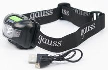 Налобный фонарь GAUSS GFL405, 3Вт