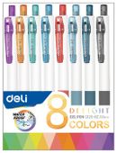 Упаковка наборов гелевых ручек Deli Delight EG120-8C
