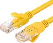 Патч-корд UGREEN NW103 UTP, кат.5E, 3м, желтый