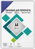 Обложка HELEOS CCA4BL, A4, 230г/м2, 100, синий
