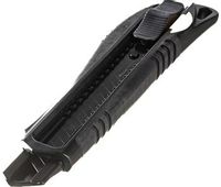 Нож HANSKONNER HK1076-08-02, 18мм, 1шт, черный