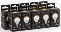 Упаковка ламп LED GAUSS E14, шар, 6.5Вт, 10 шт.