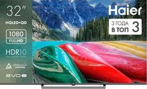 32" Телевизор HAIER H32S80GFG QLED, FULL HD, СМАРТ ТВ, Android TV, черный