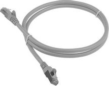Патч-корд LanMaster вилка RJ-45, вилка RJ-45, кат.6, LSZH, 1.5м, серый
