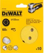 Круг шлифовальный 10 шт. DeWALT DT3102-QZ, 125мм, по дереву, металлу