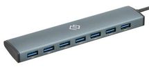 Хаб (разветвитель) Digma HUB-7U3.0-UC-G, серый