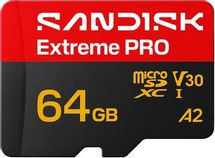 Карта памяти microSDXC UHS-I U3 Sandisk Extreme Pro 64 ГБ