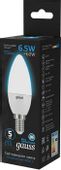 Упаковка ламп LED GAUSS E14, свеча, 6.5Вт, 10 шт.