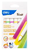 Набор текстовыделителей Deli Little Sinnger EU13-6C, скошенный наконечник, линия 1-4