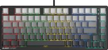 Клавиатура A4TECH Bloody MS76 PLUS, проводная, механическая, магнитная, заводское нанесение кириллицы, черный/серый
