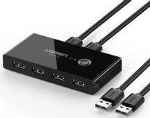 Хаб (разветвитель) UGREEN US216, черный