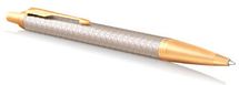 Ручка шариковая Parker IM Premium K323 Grey GT чернила синий коробка подарочная