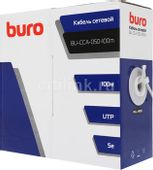 Кабель сетевой Buro BU-CCA-050-100m UTP, кат.5E, 100м, серый