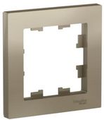 Рамка Schneider Electric ATN000501 (ATN000501) накладная 1шт ABS пластик шампань