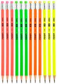 Карандаш Deli Neon EU51800, трехгранный, тополь, коробка картонная, 12