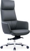 Кресло руководителя Cactus Cs-Lbk-Milano, кожа, до 120кг, черный
