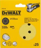 Круг шлифовальный 25 шт. DeWALT DT3118-QZ, 125мм, по дереву