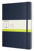 Блокнот Moleskine Classic, 192стр, без разлиновки, твердая обложка, синий