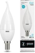 Упаковка ламп LED GAUSS E14, свеча, 6Вт, 10 шт.
