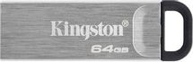 Флешка USB Kingston DataTraveler Kyson 64ГБ, USB3.2, серебристый и черный