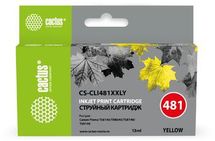 Картридж Cactus CS-CLI481XXLY, желтый