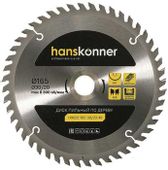 Пильный диск HANSKONNER H9022-165-30/20-48, 165мм, по дереву