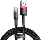 Кабель BASEUS CATKLF-U91, USB Type-C (m) - USB (m), 3м, красный / черный