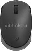 Мышь беспроводная Logitech M170, USB, серый и черный