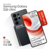 Смартфон Samsung Galaxy S26 Ultra 12/512Gb, 2 nano SIM + 2 eSIM, черный