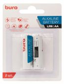 AA Батарейка Buro Alkaline LR6, 2 шт.