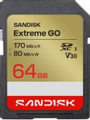 Карта памяти SDXC UHS-I Sandisk Extreme Go 64 ГБ