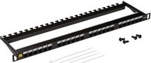 Патч-панель Lanmaster (LAN-PPC24U6) 19" 0.5U 24xRJ45 кат.6 UTP