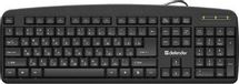 Клавиатура Defender Office HB-910, проводная, мембранная, черный