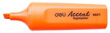 Текстовыделитель Deli Delight Accent, скошенный наконечник, линия 1-5 мм, оранжевый