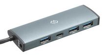 Хаб (разветвитель) Digma HUB-3U3.0C-UC-G, серый