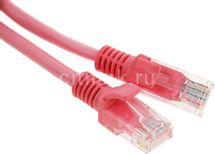 Патч-корд CABLEXPERT PP12-3M/RO литой (molded), UTP, кат.5E, 3м, розовый