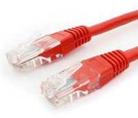 Патч-корд CABLEXPERT PP6U-0.5M/R литой (molded), UTP, кат.6, 0.5м, красный